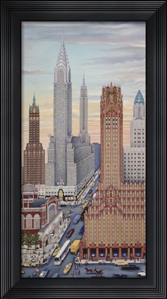 Framed Art Deco NY Print