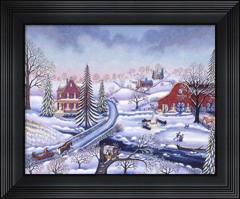 Framed Snowy Afternoon Print