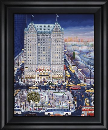 Framed Winter Plaza Print
