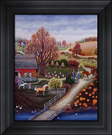 Framed Autumn Farm Print