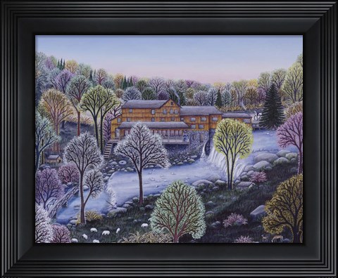 Framed Cobbs Mill Inn Spring Print