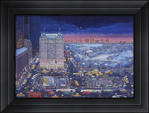 Framed Central Park Holiday Print
