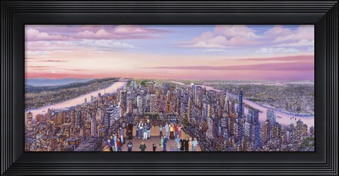 Framed View From 86 Floor Print