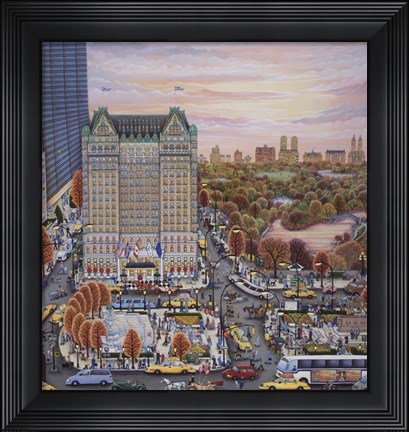 Framed Autumn Plaza Print