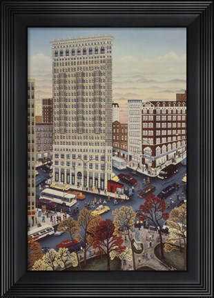 Framed Flatiron Autumn Print