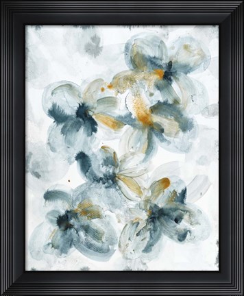 Framed Gilded Dogwood 1 Print
