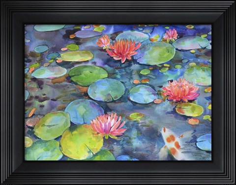 Framed Water Lili Print