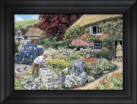 Framed Drystone Walling Print