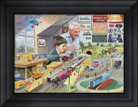 Framed Grandad&#39;s Attic Print