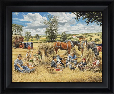 Framed Harvest Lunch Print