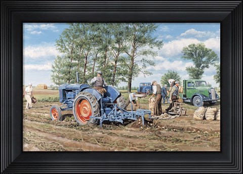 Framed Lifting the Crop Print
