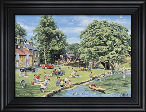 Framed Summer Picnics Print