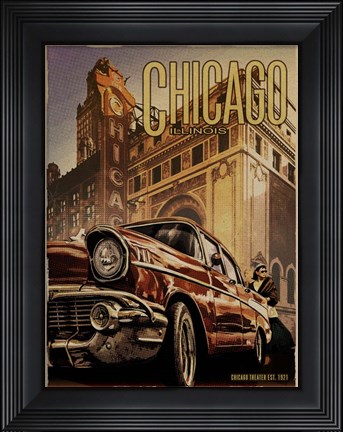 Framed Chicago Theater Print