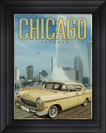 Framed Chicago City of the Future Print