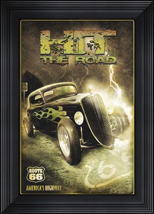 Framed Heavy Metal Hot Rod Print