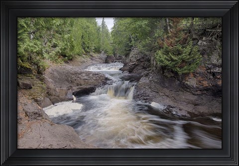 Framed Lake Superior, North Shore 3 Print