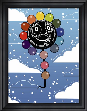 Framed Rainbow Black Hole Print