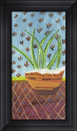 Framed Succulent Southwest Pot Print