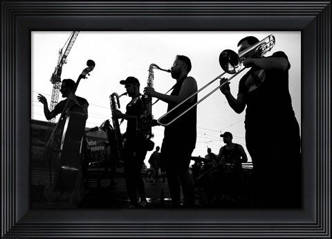 Framed CitySilhouttes 10 Print