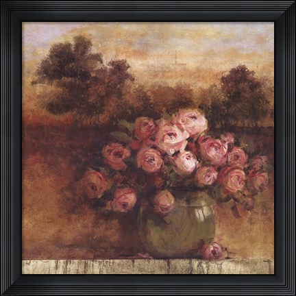 Framed Sunlit Floral Print