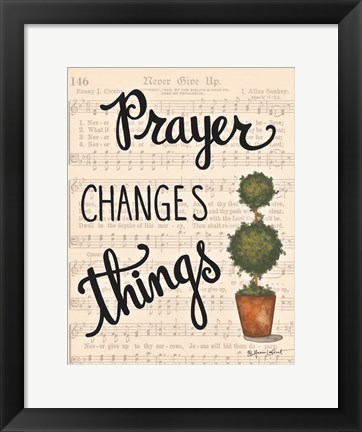 Framed Prayer Changes Things Print