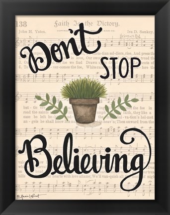 Framed Don&#39;t Stop Believing Print