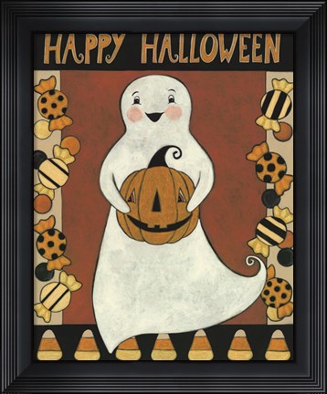 Framed Ghosts with Treats Print