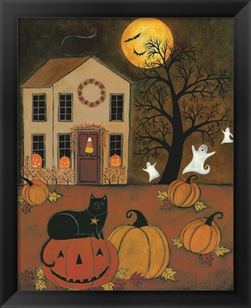 Framed Halloween Night Print