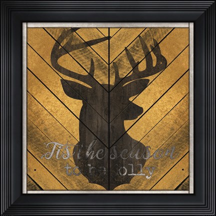 Framed Tis the Season Deer Print