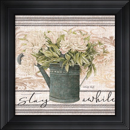 Framed Stay Awhile Print