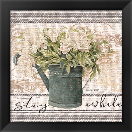 Framed Stay Awhile Print