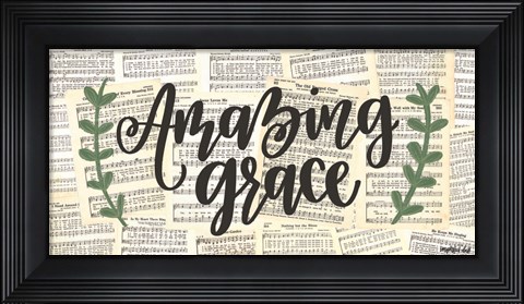 Framed Amazing Grace Print