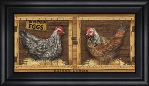 Framed Chicken House Print