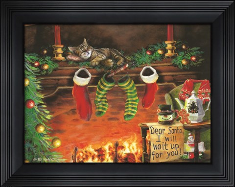 Framed I Will Wait Up Print