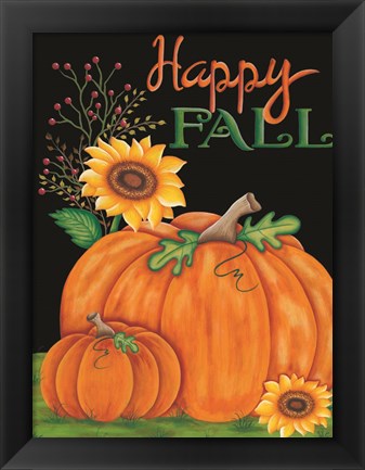 Framed Happy Fall Print