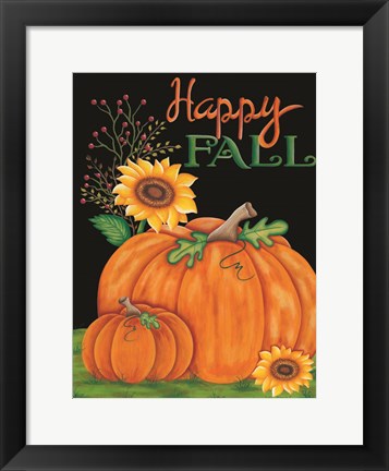 Framed Happy Fall Print