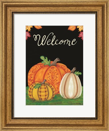Framed October Welcome Print