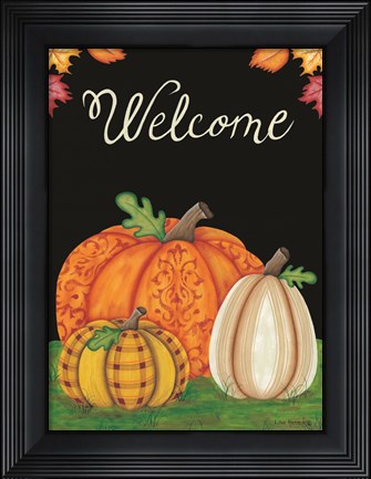 Framed October Welcome Print