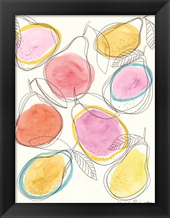 Framed So Many Pears Print
