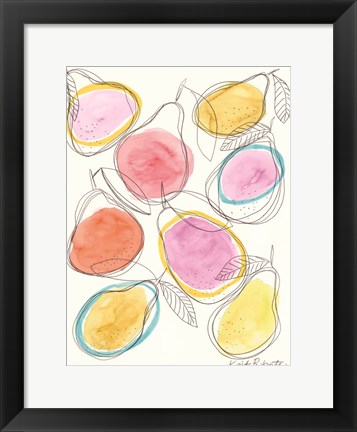 Framed So Many Pears Print