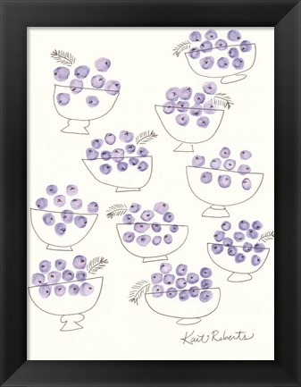 Framed Bowls of Berries Print