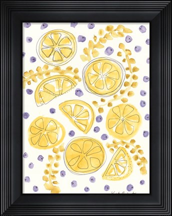 Framed Blueberry Lemons Print