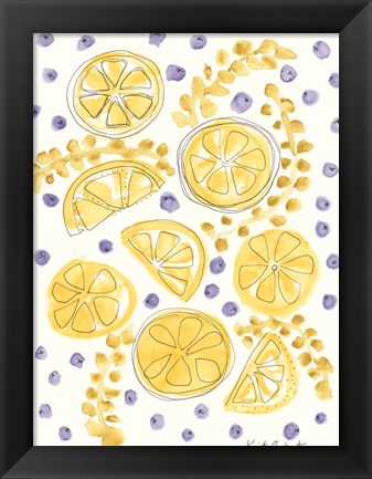 Framed Blueberry Lemons Print