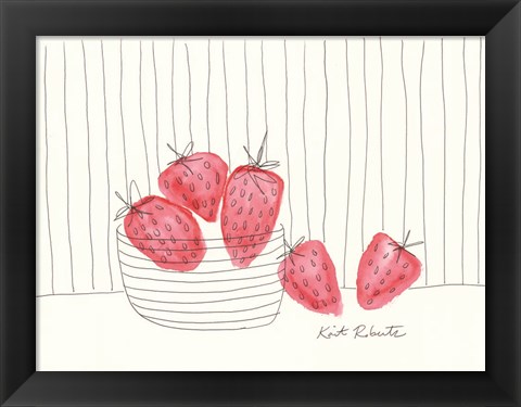 Framed Sweet as Strawberries Print