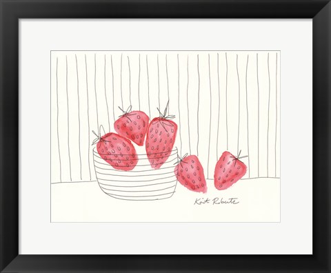 Framed Sweet as Strawberries Print