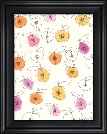 Framed Peach Pits Print