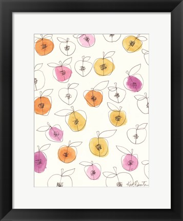 Framed Peach Pits Print