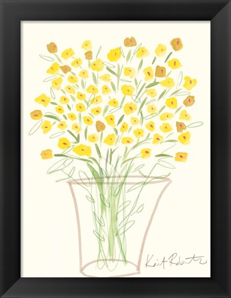 Framed Lemon Blooms Print