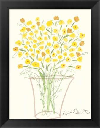 Framed Lemon Blooms Print