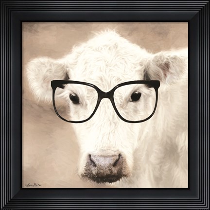 Framed See Clearly Cow Print
